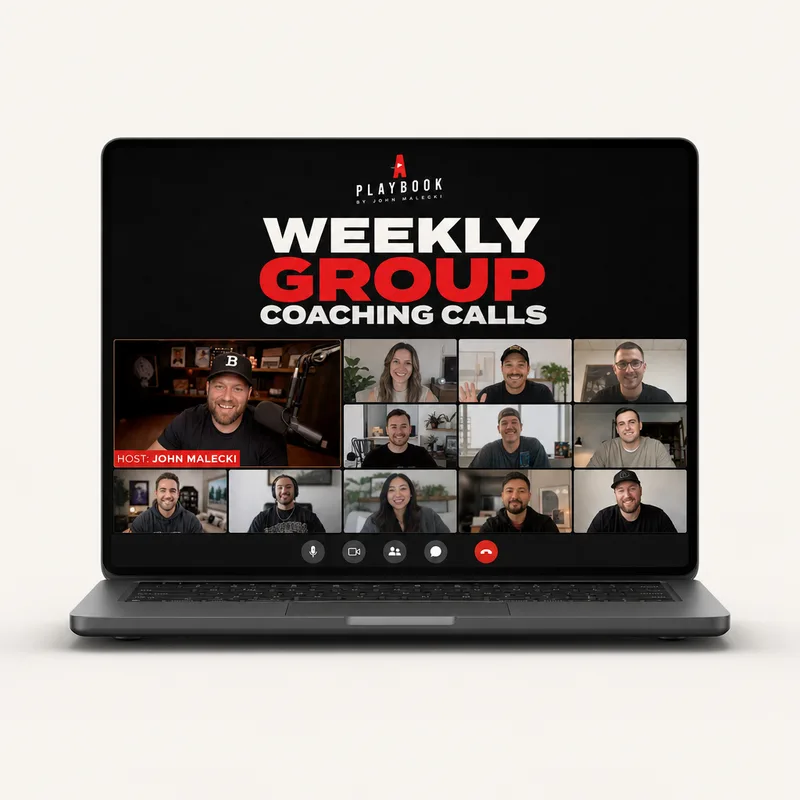 Weekly group coaching calls with me